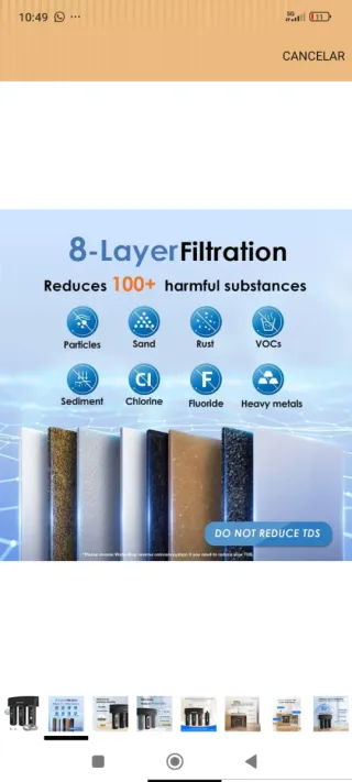 Waterdrop Sistema Filtrado Agua Nuevo