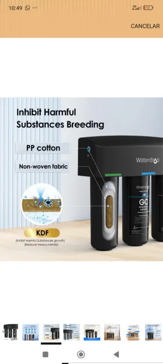 Waterdrop Sistema Filtrado Agua Nuevo