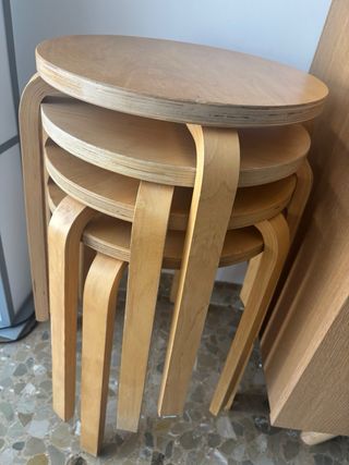 Taburetes Frosta Ikea Madera (5 uds)
