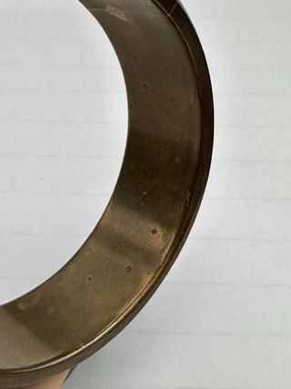 Bracciale vintage metallo e pietra blu