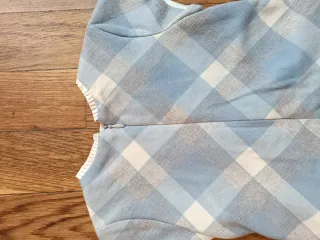 Vestido bebé cuadros azul Mayoral