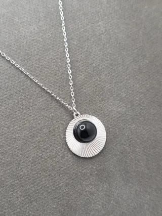 Colgante Acero Quirúrgico Negro