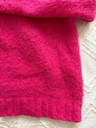 Jersey fucsia botones joya talla única