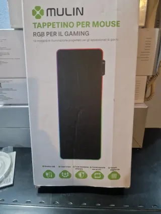 Tappetino Mouse RGB Gaming MULIN