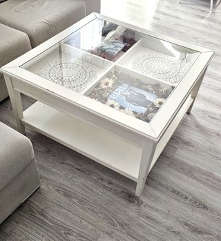 Conjunto Sofá Chaise Longue y Mesa Centro