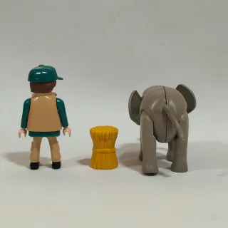 Playmobil Cuidador de Zoo con Elefante