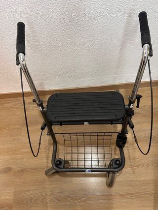 Carrito andador con cesta y plegable