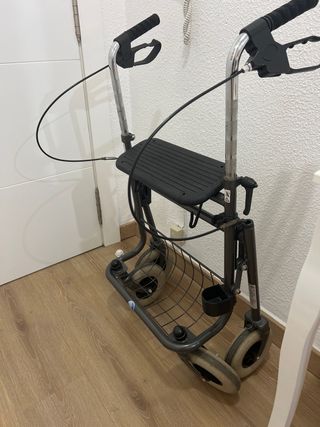 Carrito andador con cesta y plegable