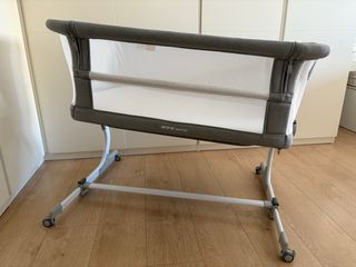 Cuna Colecho BabySide Gris + Correas anclaje cama