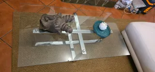 Mesa Rectangular de Cristal Templado