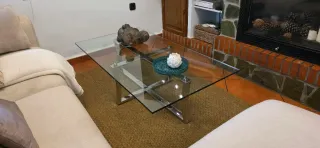 Mesa Rectangular de Cristal Templado