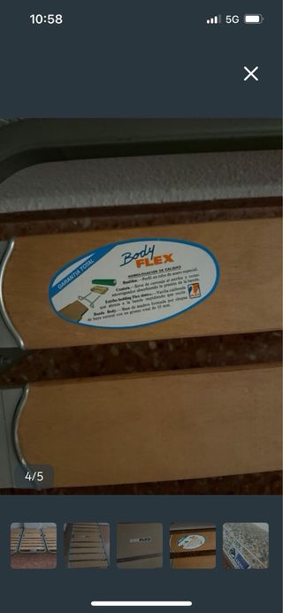 Somier Body Flex 90x180 con ruedas