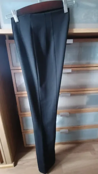 Pantalón Mango Negro Mujer