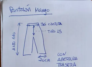 Pantalón Mango Negro Mujer