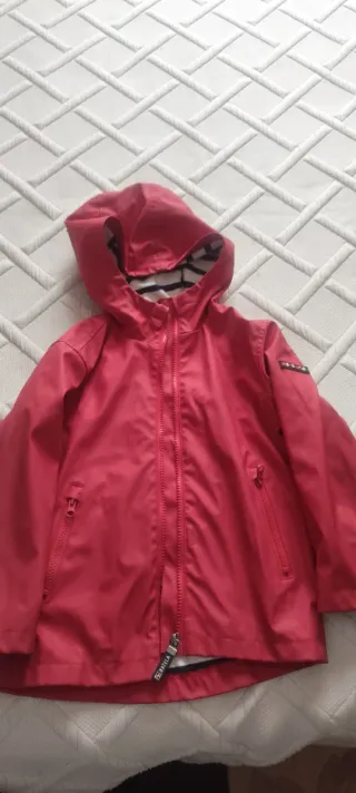 Chaqueta impermeable Batela roja Getaria Talla 4