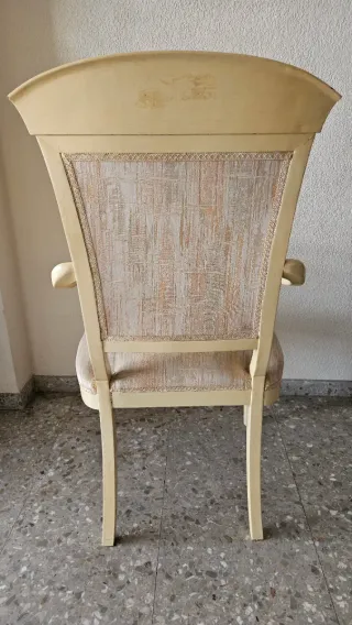 Silla de comedor con reposabrazos