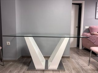 Mueble de salón tv, vitrina y mesa diseño