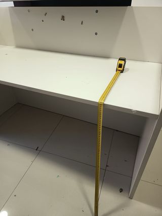 Mostrador oficina mesa trabajo metal y madera