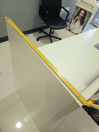 Mostrador oficina mesa trabajo metal y madera