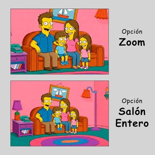 Lámina Retrato Simpson personalizada con tu Foto