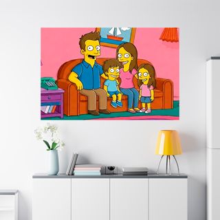 Lámina Retrato Simpson personalizada con tu Foto