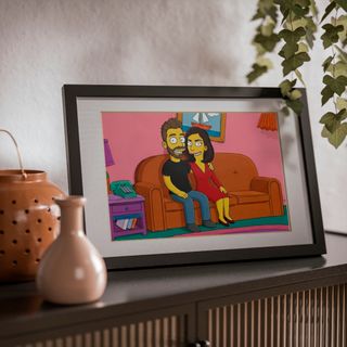 Lámina Retrato Simpson personalizada con tu Foto