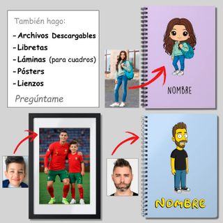 Lámina Retrato Simpson personalizada con tu Foto