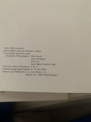 Libro Caruncho 1998 gran formato con ilustraciones