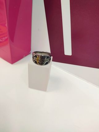 Anillo acero plateado harley davidson T27