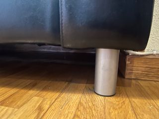 Sofá Piel  Negro 180x85x66 urgente