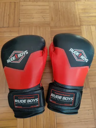 Guantes y espinilleras Rude Boys boxeo