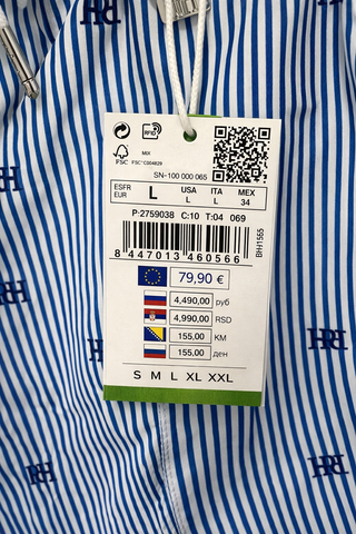 Bañador Pedro del Hierro Rayas Talla L