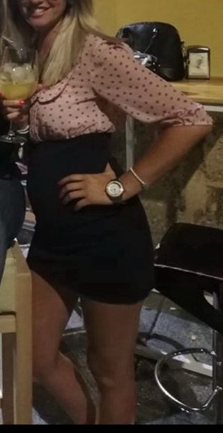 Vestido Killah lunares rosa y azul marino Talla M