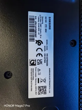 Barra de Sonido Samsung Q700a Negra