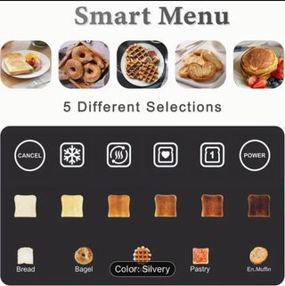 Tostadora Larga Ranura Plata