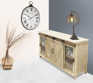 Madia credenza industriale 142 cm ante scorrevoli