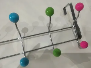 Perchero de puerta multicolor