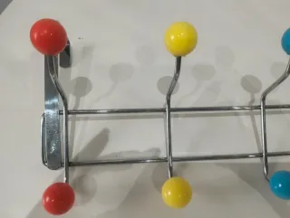 Perchero de puerta multicolor