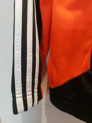 Chaqueta Adidas Infantil Talla L Negra/Naranja