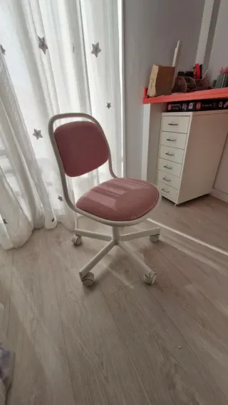 Silla de escritorio infantil rosa