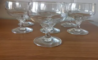 Copas de cristal para postre