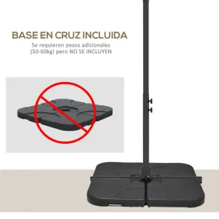 Sombrilla Jardin Beige 2.94x1.93m