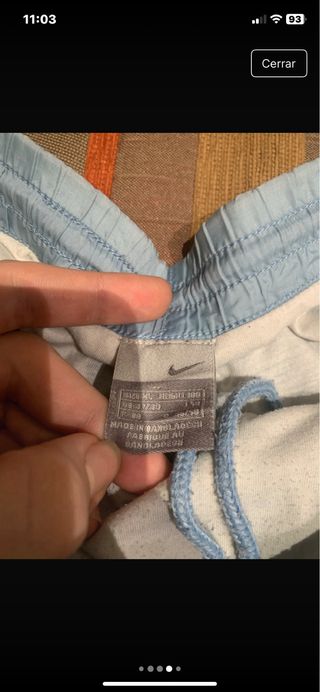 Pantalón Nike ancho azul