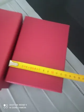 Lote 2 Cajas Burdeos