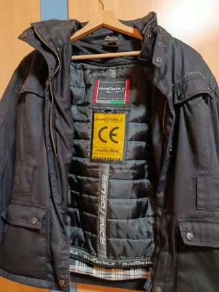 Chaqueta Negra Moto Quarter Mile