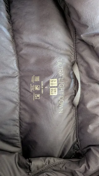 Plumas Uniqlo mujer azul