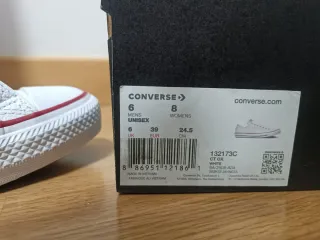 Converse Chuck Taylor All Star Piel Blancas