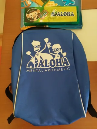 Libro texto y ábaco Aloha Mental Arithmetic.