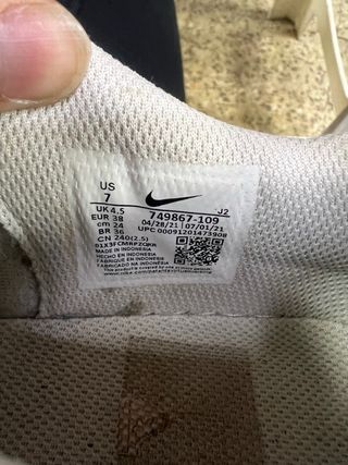 Nike Blancas Plata Mujer Talla 38