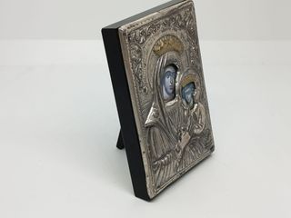 Icono bizantino religioso plata laminada 925 Italy